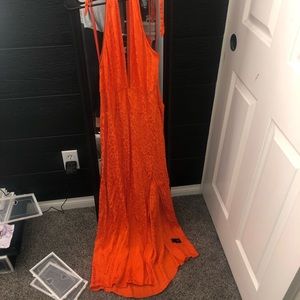 Cheetah orange dress